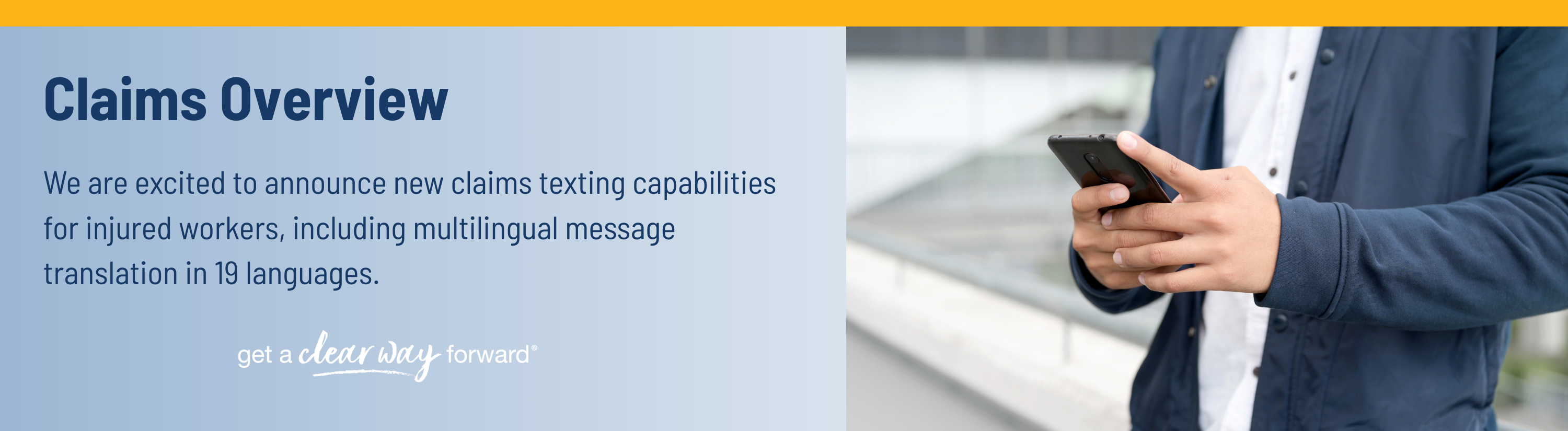Claims Texting Banner